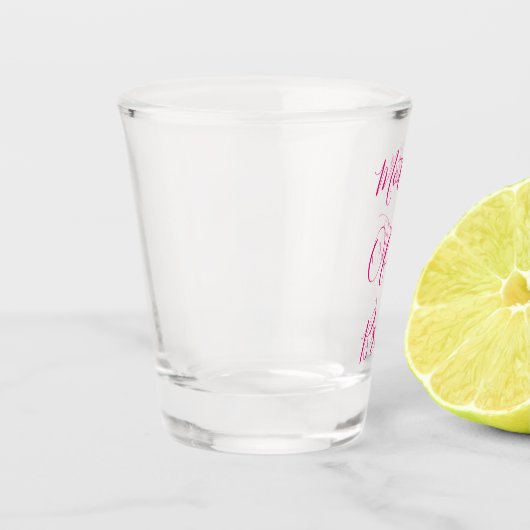 Mutter der Braut Elegante Geschenke Gastgeschenk H Schnapsglas (Links)