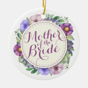 Mutter der Braut-eleganten Blumenverzierung Keramikornament