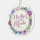 Mutter der Braut-eleganten Blumenverzierung Keramikornament (Links)