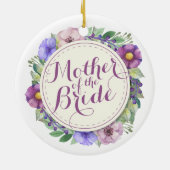 Mutter der Braut-eleganten Blumenverzierung Keramikornament (Hinten)