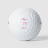 Mutter der Braut elegantes Geschenk rosa Niedlich Golfball (Vorderseite)
