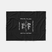 Mutter der Braut Fleecedecke (Vorderseite (Horizontal))