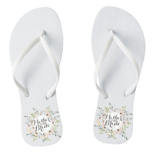 Mutter der Braut florale Hochzeit Flip Flops Badesandalen