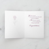 Mutter der Braut Glückwunsch Karte (Innenseite)