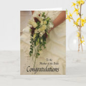 Mutter der Braut Glückwünsche Karte (Gelbe Blume)