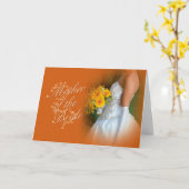 Mutter der Braut Glückwunschkarte mit Braut Karte (Gelbe Blume)
