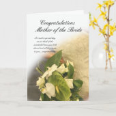 Mutter der Braut Glückwunschkarte mit Brid Karte (Gelbe Blume)