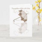 Mutter der Braut Glückwunschkarte mit Durchfluss Karte (Gelbe Blume)