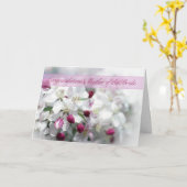 Mutter der Braut Glückwunschkarte mit Durchfluss Karte (Gelbe Blume)