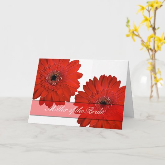 Mutter der Braut Glückwunschkarte roten Blüte Karte (Gelbe Blume)