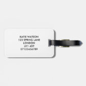 Mutter der Braut - Gold-Imitat-Folie Gepäckanhänger (Rückseite horizontal)