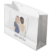 Mutter der Braut große Geschenktasche Große Geschenktüte (Vorderseite Schrägansicht)