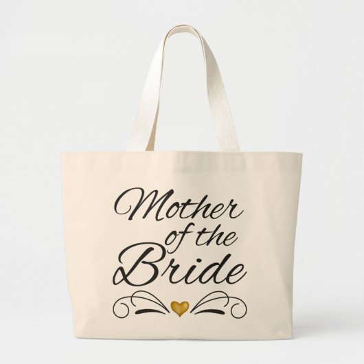 Mutter der Braut - Herz der Gold Tote Tasche (Vorne)