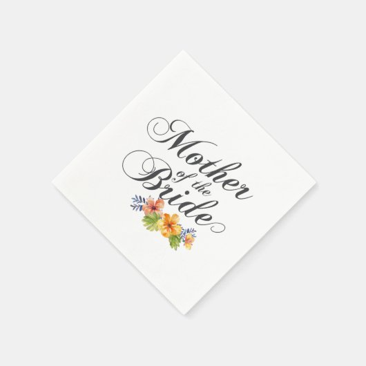 Mutter der Braut Hochzeit | Napkin Serviette (Ecke)