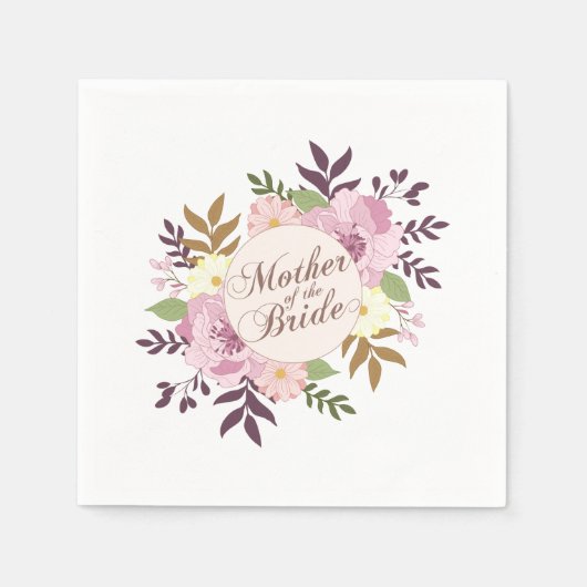 Mutter der Braut Hochzeit | Napkin Serviette (Vorderseite)