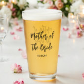 Mutter der Braut Hochzeit Schwarz-weißen Glass Cup Glas