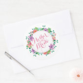 Mutter der Braut Hochzeit | SIEGEL Runder Aufkleber (Umschlag)