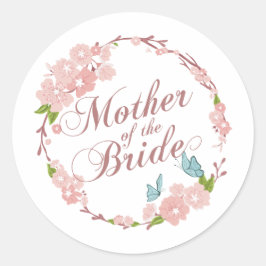 Mutter der Braut Hochzeit | SIEGEL Runder Aufkleber