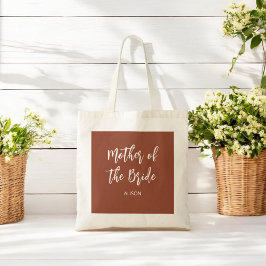 Mutter der Braut Hochzeit Terracotta Tote Tag Tragetasche