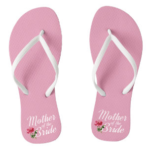 Mutter der Braut Hochzeitkalligrafie Flip Flops Badesandalen