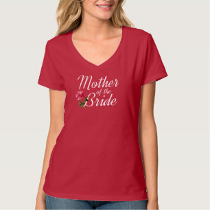 Mutter der Braut Hochzeits-Kalligrafie   T-Shirt
