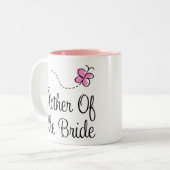 Mutter der Braut-Hochzeits-Tasse Zweifarbige Tasse (Vorderseite Links)