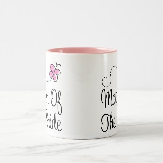 Mutter der Braut-Hochzeits-Tasse Zweifarbige Tasse (Mittel)