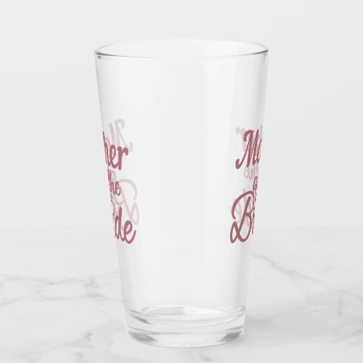 Mutter der Braut Hochzeitsfamilie passt zusammen Glas (Links)