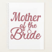 Mutter der Braut Hochzeitsfamilie passt zusammen Planer (Vorderseite)