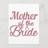 Mutter der Braut Hochzeitsfamilie passt zusammen Postkarte (Vorderseite)