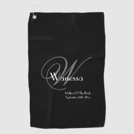 Mutter der Braut Hochzeitsgeschenk elegantes Monog Golfhandtuch