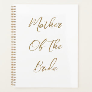 Mutter der Braut Hochzeitsgeschenk für Gold-Script Planer