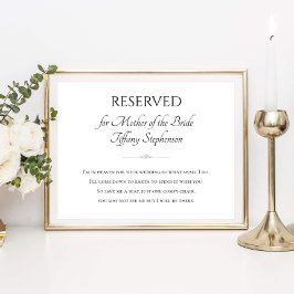 Mutter der Braut Ich bin für deine Hochzeit im Him Poster