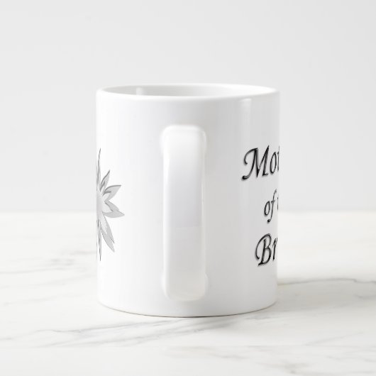 Mutter der Braut Jumbo-Tasse (Rückseite)