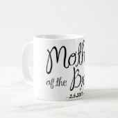 Mutter der Braut-Kaffee-Tasse Kaffeetasse (Vorderseite Links)