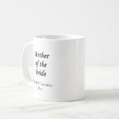 Mutter der Braut Kaffeetasse (Vorderseite Links)