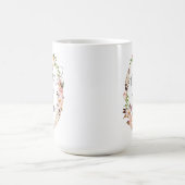 Mutter der Braut, Kalligrafie, Blumenreath-7 Kaffeetasse (Mittel)