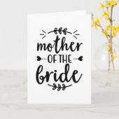Mutter der Braut Karte (Gelbe Blume)