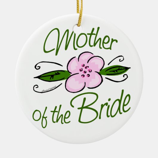 Mutter der Braut Keramikornament (Vorne)