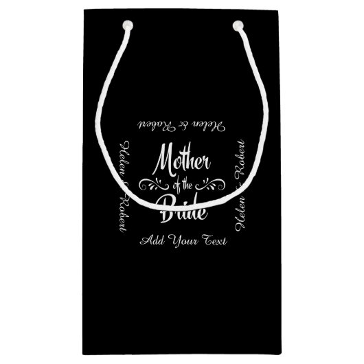 Mutter der Braut Kleine Geschenktüte (Rückseite)