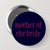 "Mutter der Braut" Knopf Button (Vorne & Hinten)