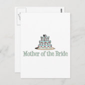 Mutter der Braut (Kuchen) Postkarte (Vorne/Hinten)