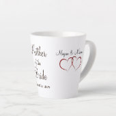 Mutter der Braut Latte Tasse (Rechte Ecke)