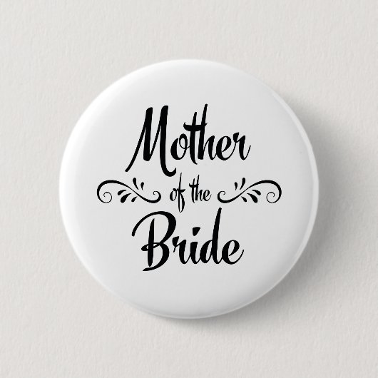 Mutter der Braut Lustiges Probedinner Button (Vorderseite)