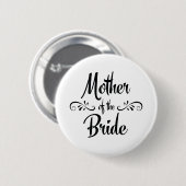 Mutter der Braut Lustiges Probedinner Button (Vorne & Hinten)