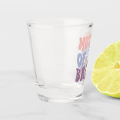 Mutter der Braut Matching Wedding Party Schnapsglas (Links)