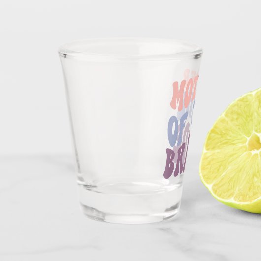 Mutter der Braut Matching Wedding Party Schnapsglas (Links)