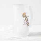 Mutter der Braut Mattglas Bierglas (VorderseiteRechts)