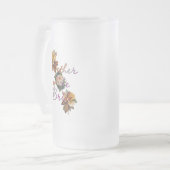 Mutter der Braut Mattglas Bierglas (Vorderseite Links)