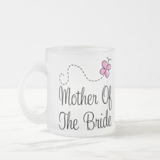 Mutter der Braut-mattierten Hochzeits-Tasse Mattglastasse (Links)